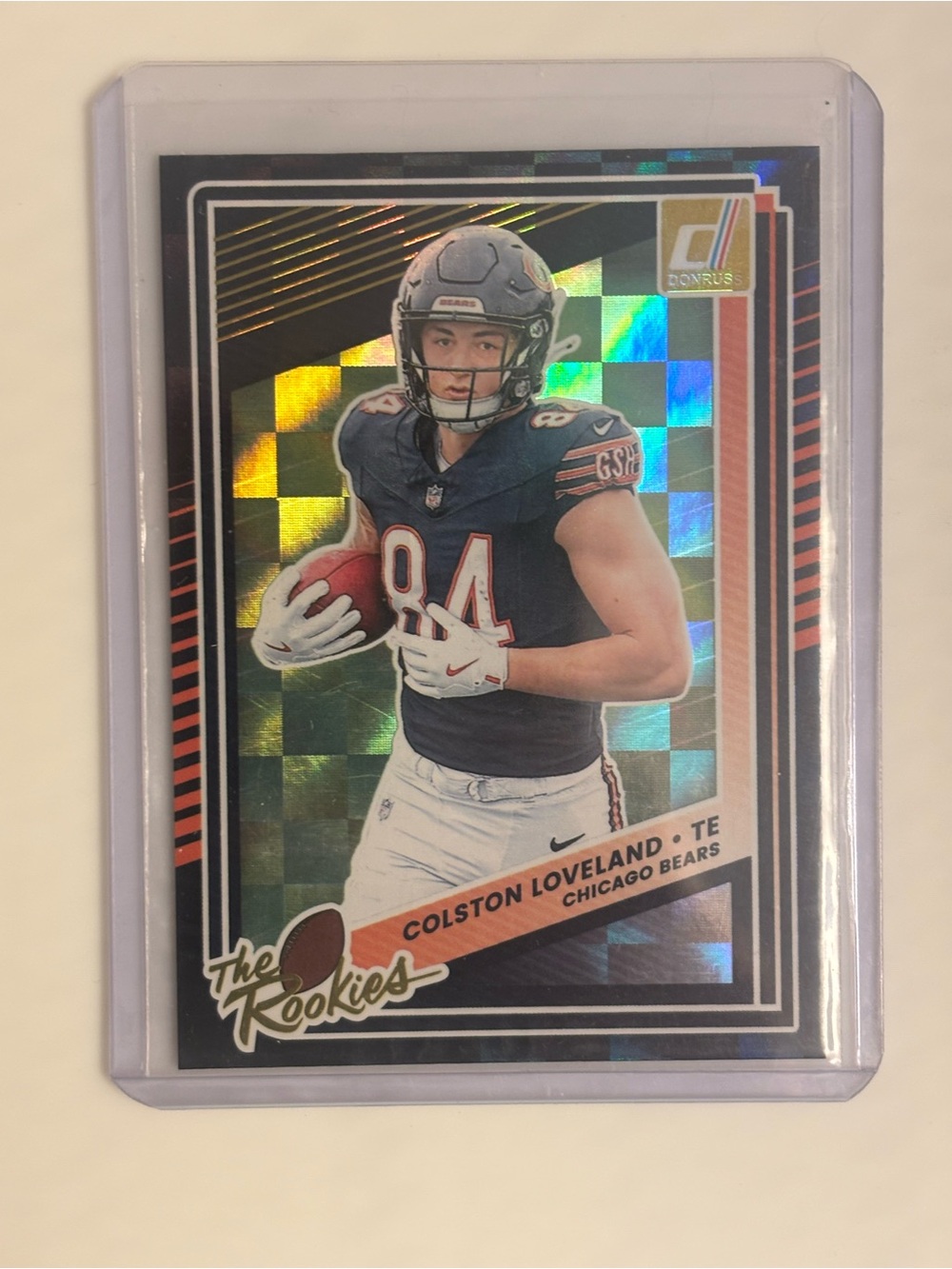 Colston Loveland 2025 Donruss The Rookies Checkerboard RC Chicago Bears #14